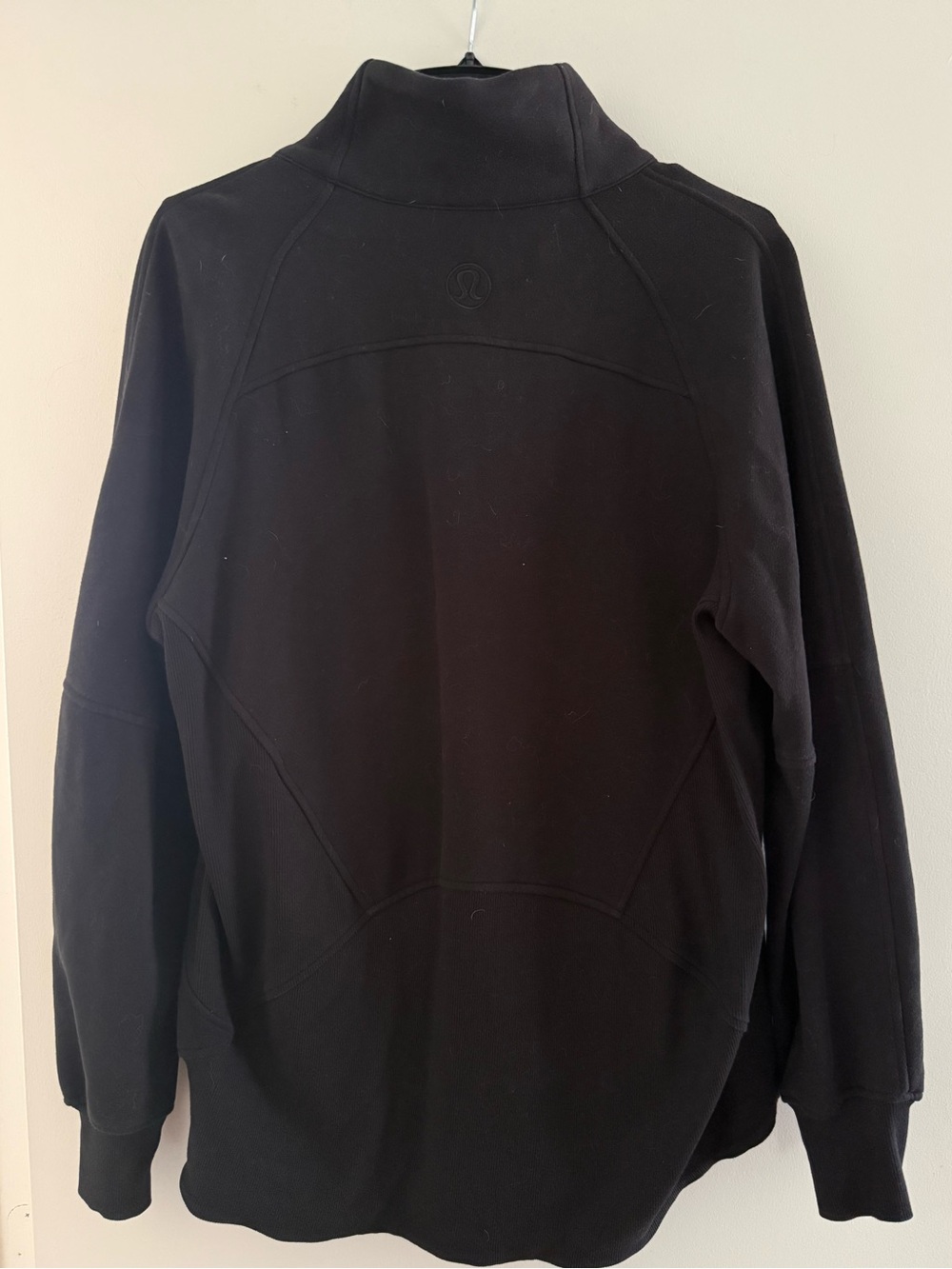 Lululemon Scuba Oversized Funnel-Neck Half Zip Long Black - M/L - Picture 3 of 15